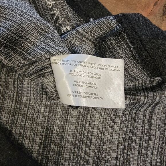 Orvis | Grey & Black Raglan Long Sleeve Tee Medium - Picture 6 of 6